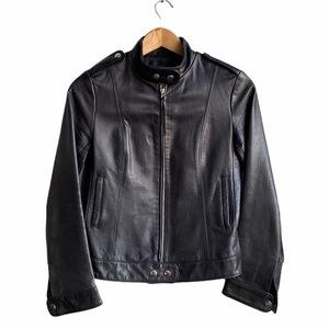 Artizia Talula Babaton moto leather jacket, black, S
